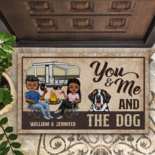 Load image into Gallery viewer, You And Me And The Dogs Husband Wife Camping - Couple Gift - Personalized Custom Doormat