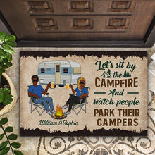 Load image into Gallery viewer, Camping Partners For Life Husband Wife Camping Couple - Personalized Custom Doormat