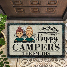 Load image into Gallery viewer, Happy Campers Camping - Personalized Custom Doormat