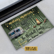 Load image into Gallery viewer, Personalized Camping Making Memories One Campsite Customized Doormat