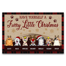 Load image into Gallery viewer, Furry Little Christmas - Christmas Gift For Pet Lovers- Personalized Custom Doormat
