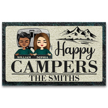 Load image into Gallery viewer, Happy Campers Camping - Personalized Custom Doormat

